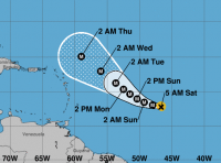  Sam is expected to still be well to the east or northeast of the northern Leeward Islands