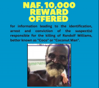 Meurtre de Coconut man : une récompense est offerte pour aider à identifier l'auteur des faits